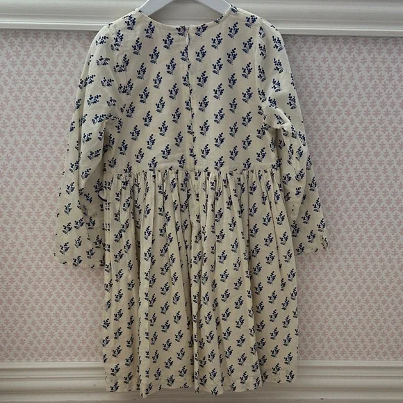 Pink Chicken Cream and Blue Floral Dress - Size 6 - Picture 6 of 6